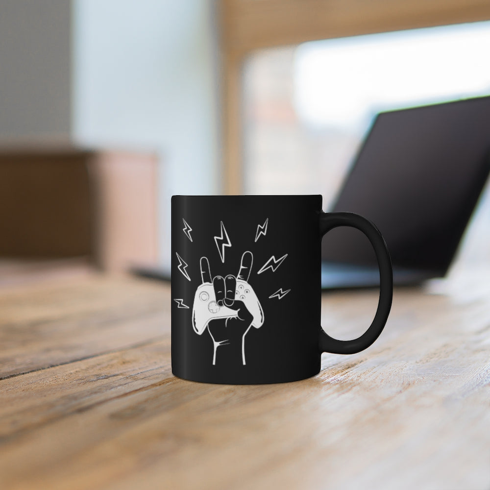 Rock On Xbox  Black Mug