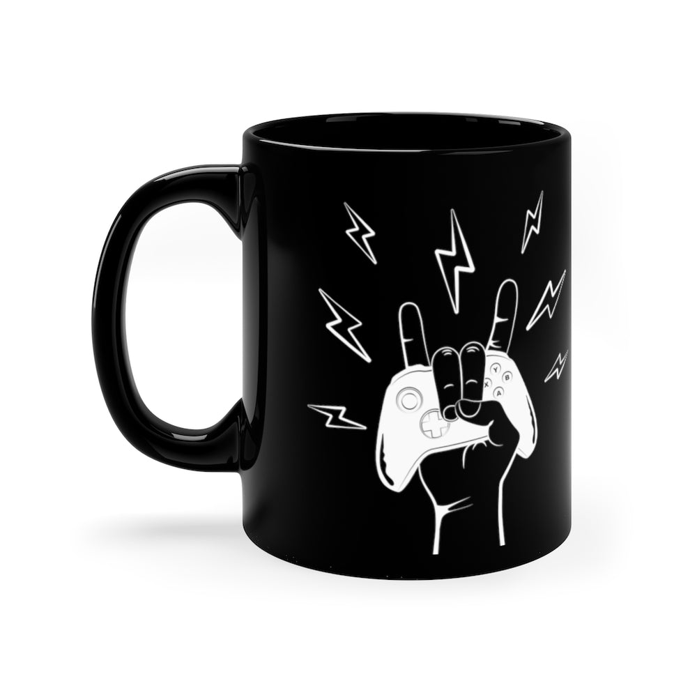 Rock On Xbox  Black Mug